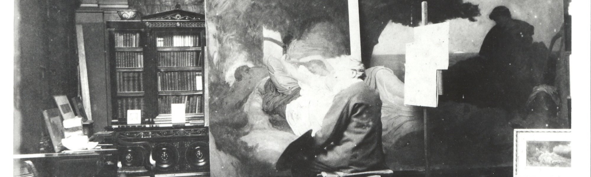 Leighton at work in his studio