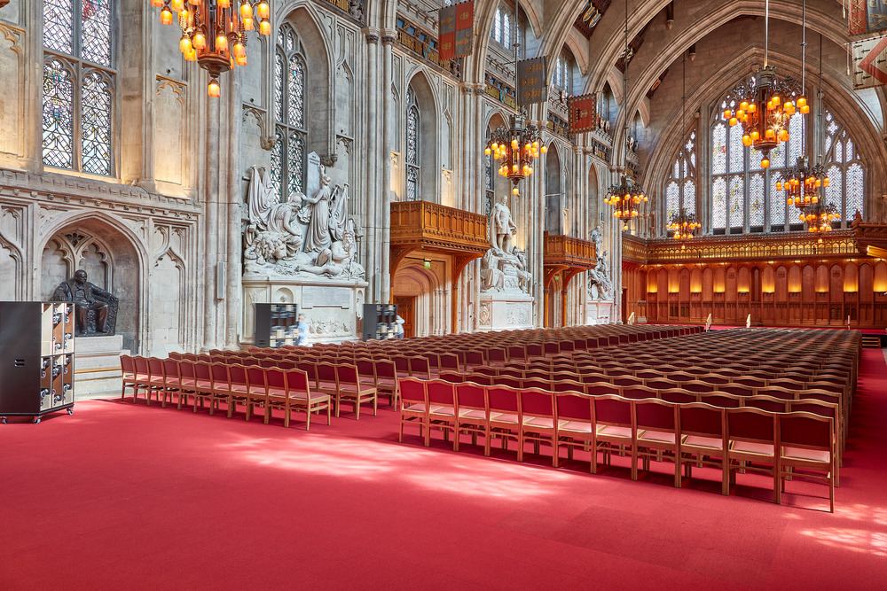 Banquet chairs at London Guildhall